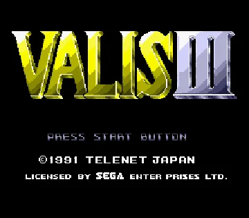 Valis III (Japan) (Rev A) screen shot title